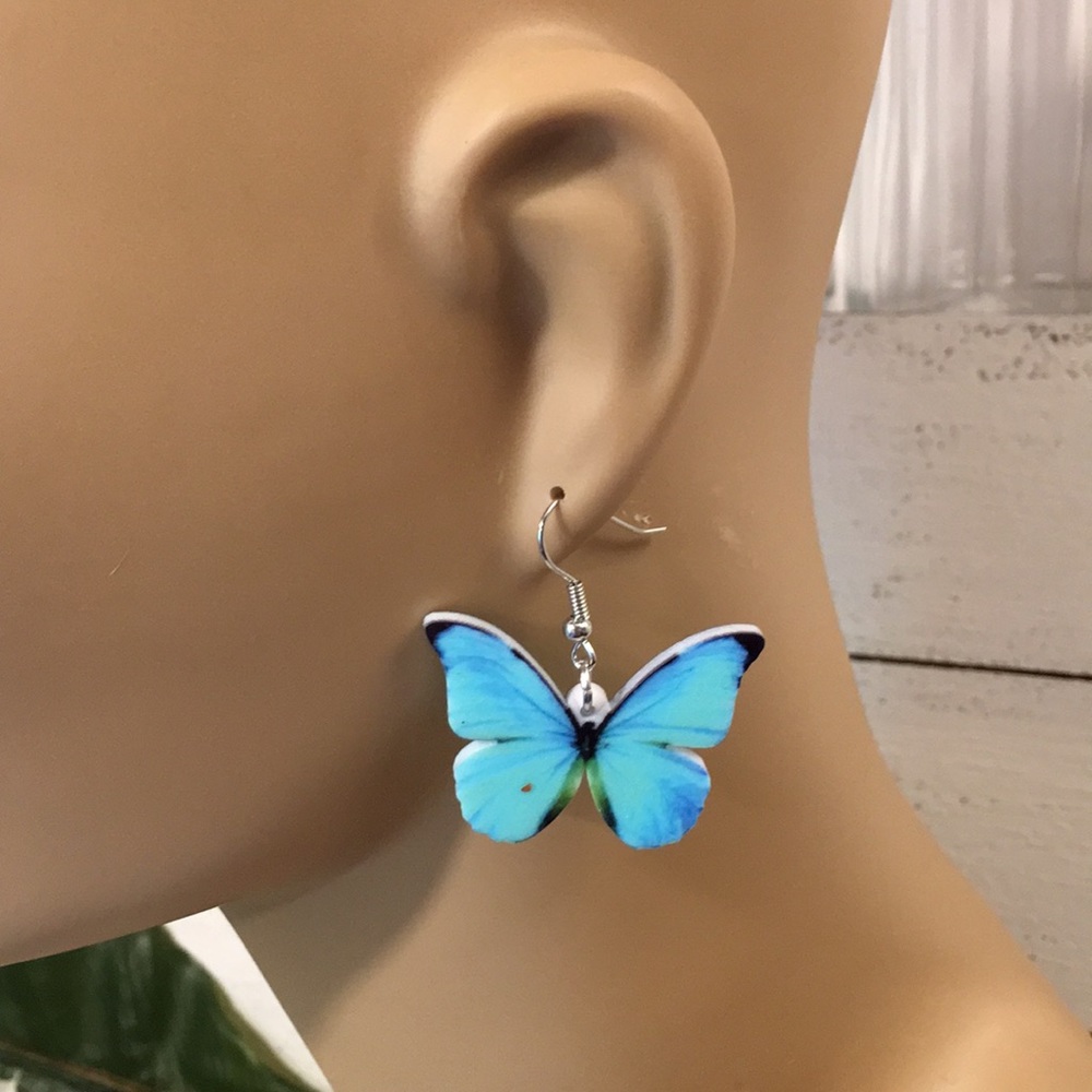 Acrylic Butterfly Earrings